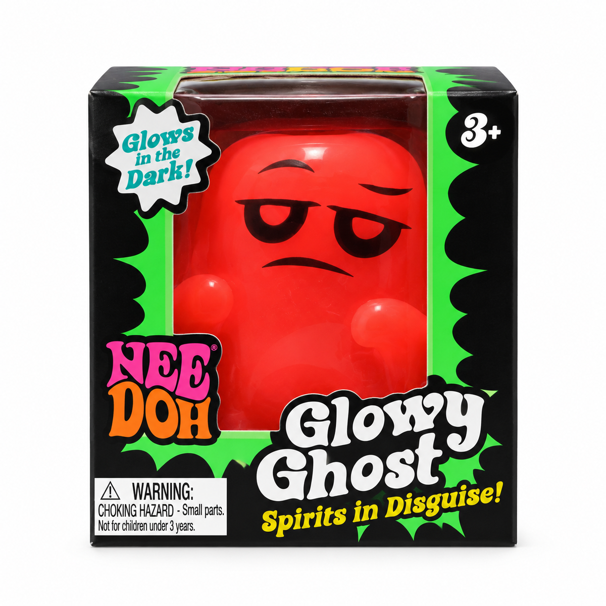 NeeDoh Glowy Ghost Glow In The Dark (Orange)