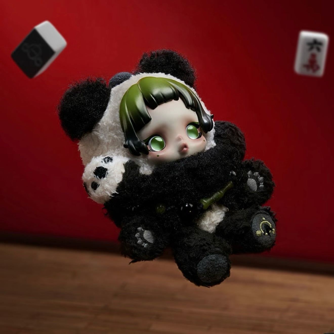 Pop Mart SKULLPANDA Lazy Panda Plush Doll Pendant
