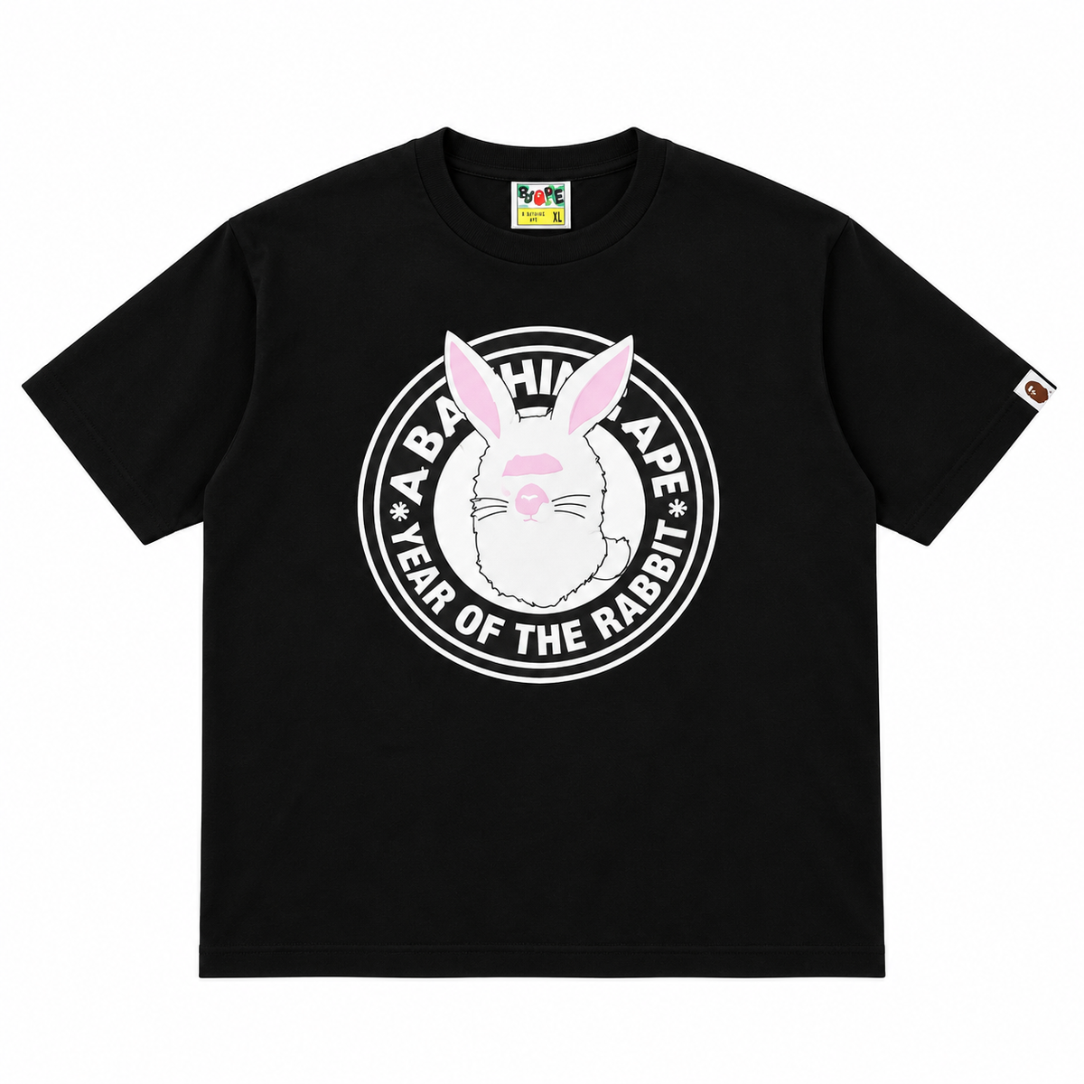 BAPE Year of the Rabbit Ape Head Tee 2023 Black product photo