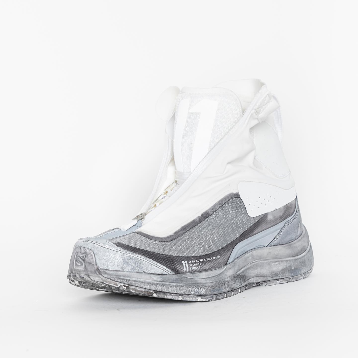 Salomon Bamba 2 high-top sneakers x 11 By Boris Bidjan Saberi-BLACK DYE