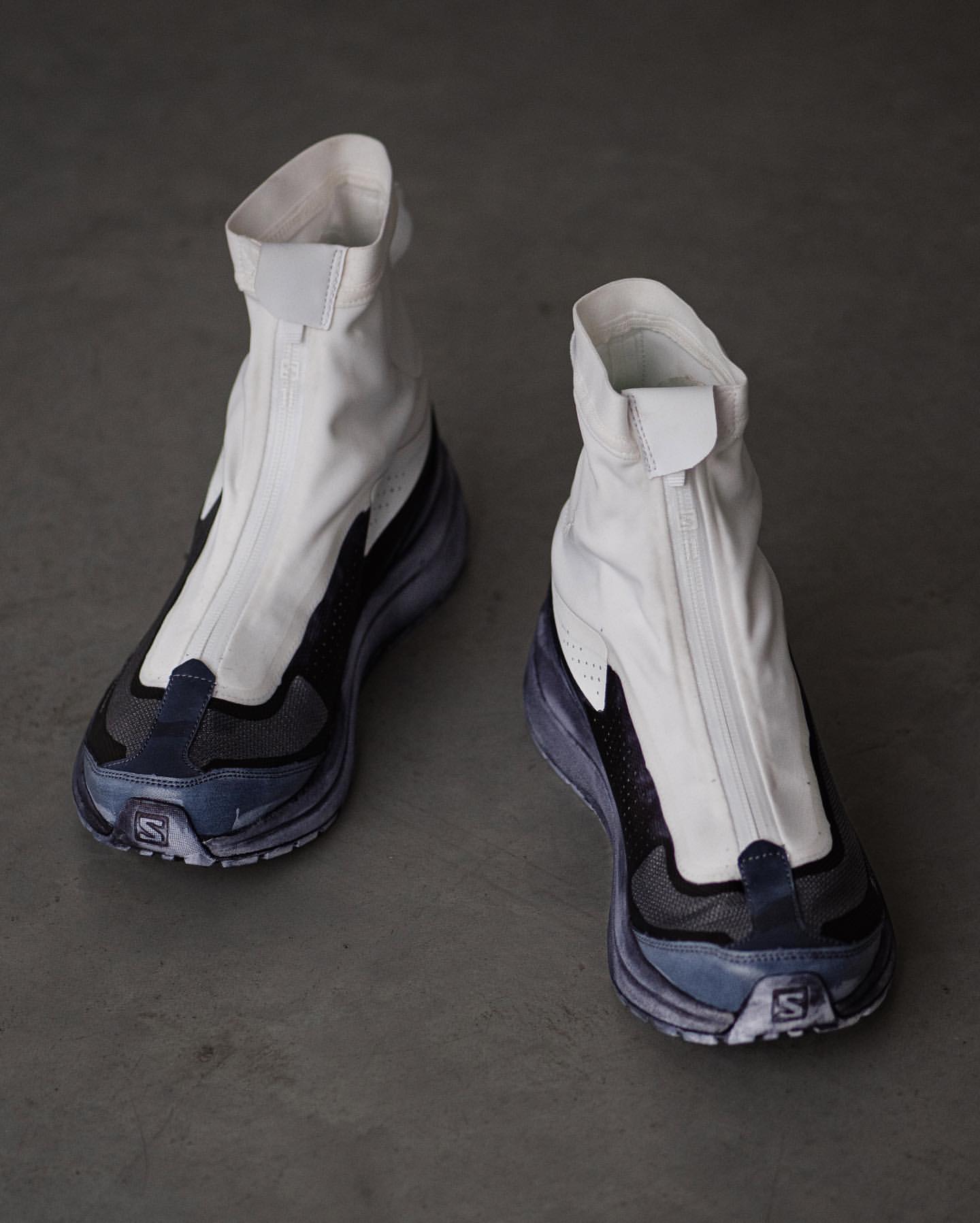 Salomon Bamba 2 high-top sneakers x 11 By Boris Bidjan Saberi-BLACK DYE