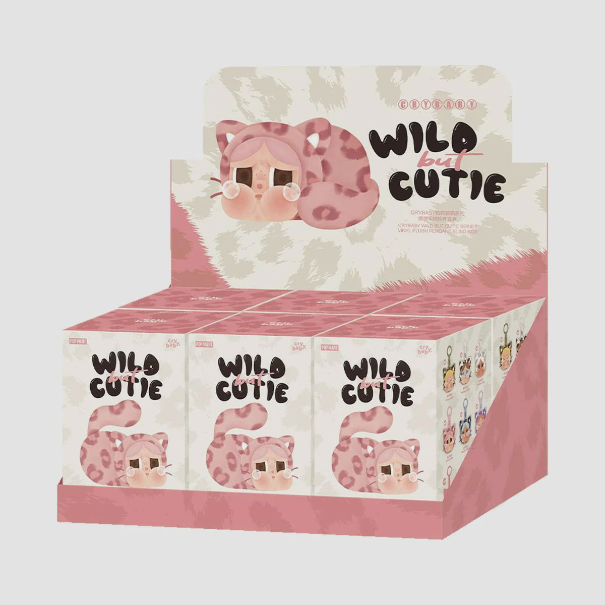 POP MART CRYBABY Wild but Cutie Series Vinyl Plush Pendant Sealed Case (6 Blind Boxes)