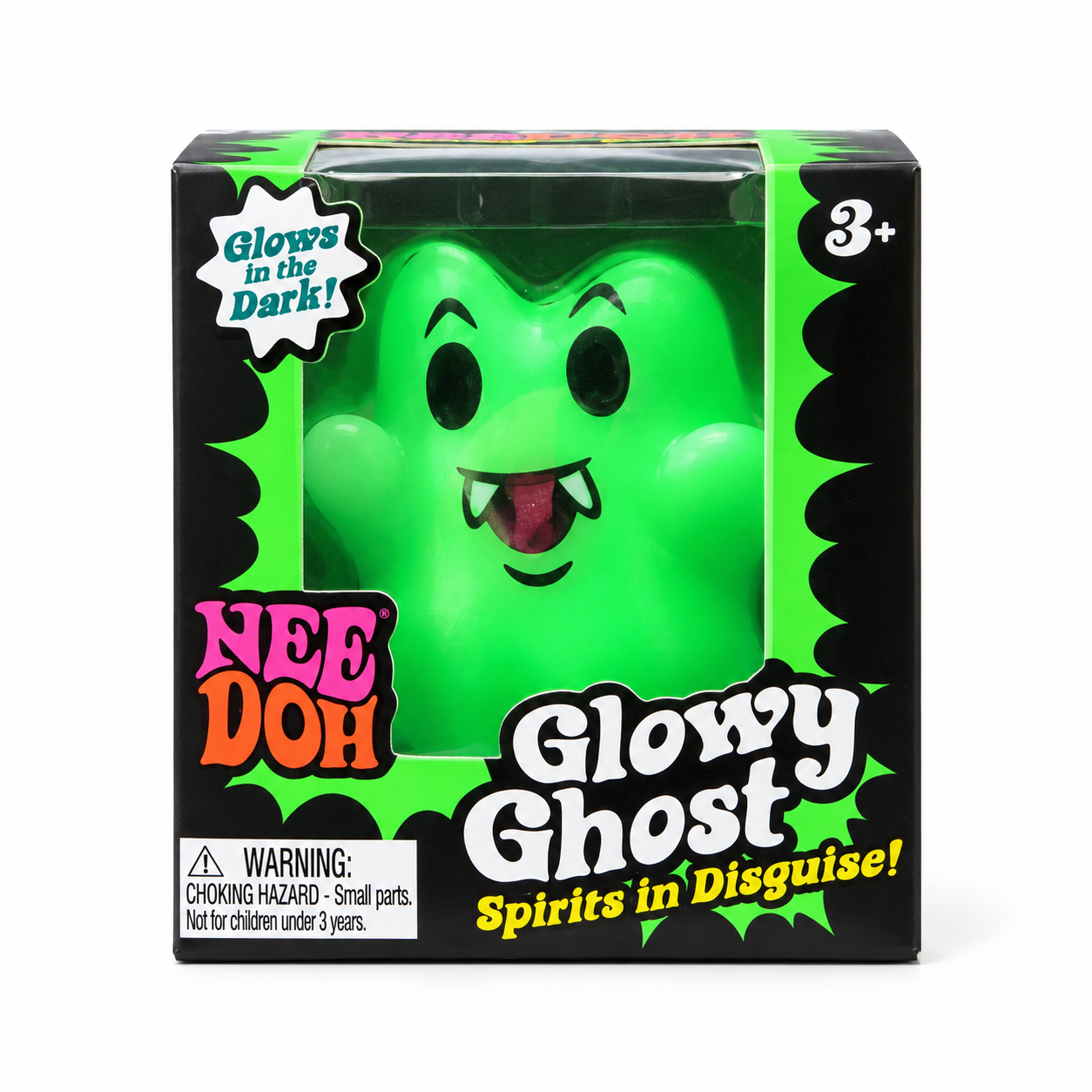 NeeDoh Glowy Ghost Glow In The Dark (Green)