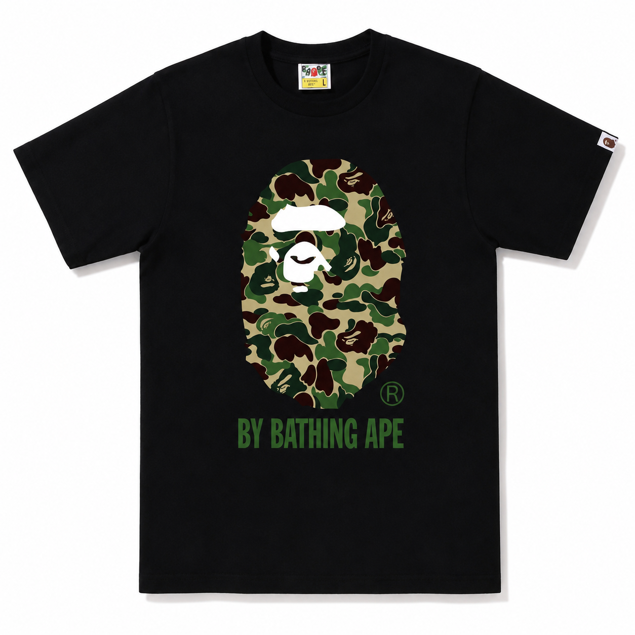 BAPE ABC Camo By Bathing Ape Tee Black Green