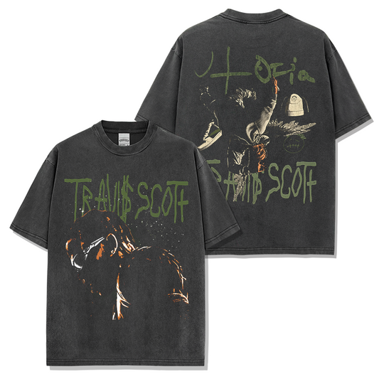 Travis Scott Vintage Tee Engineered by The Archive Store Washed Black