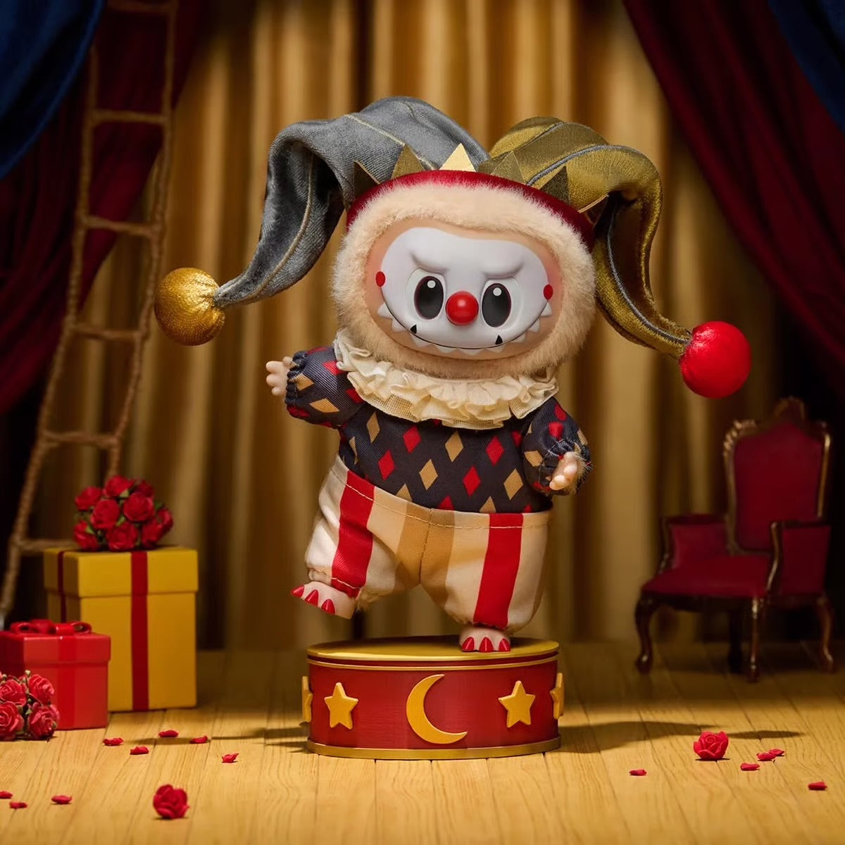 WHY SO SERIOUS Series Labubu moonlit Mask Secret Edition Plush pendant