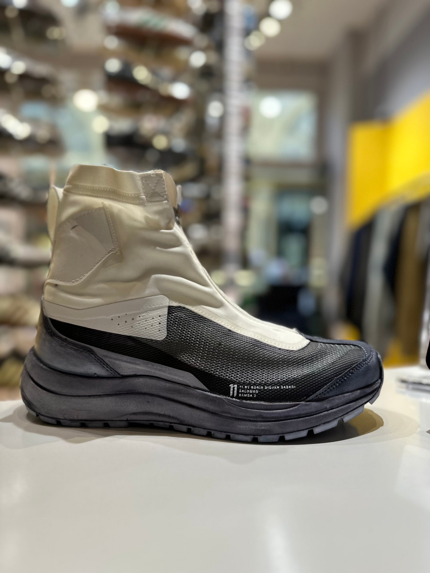 Salomon Bamba 2 high-top sneakers x 11 By Boris Bidjan Saberi-BLACK DYE