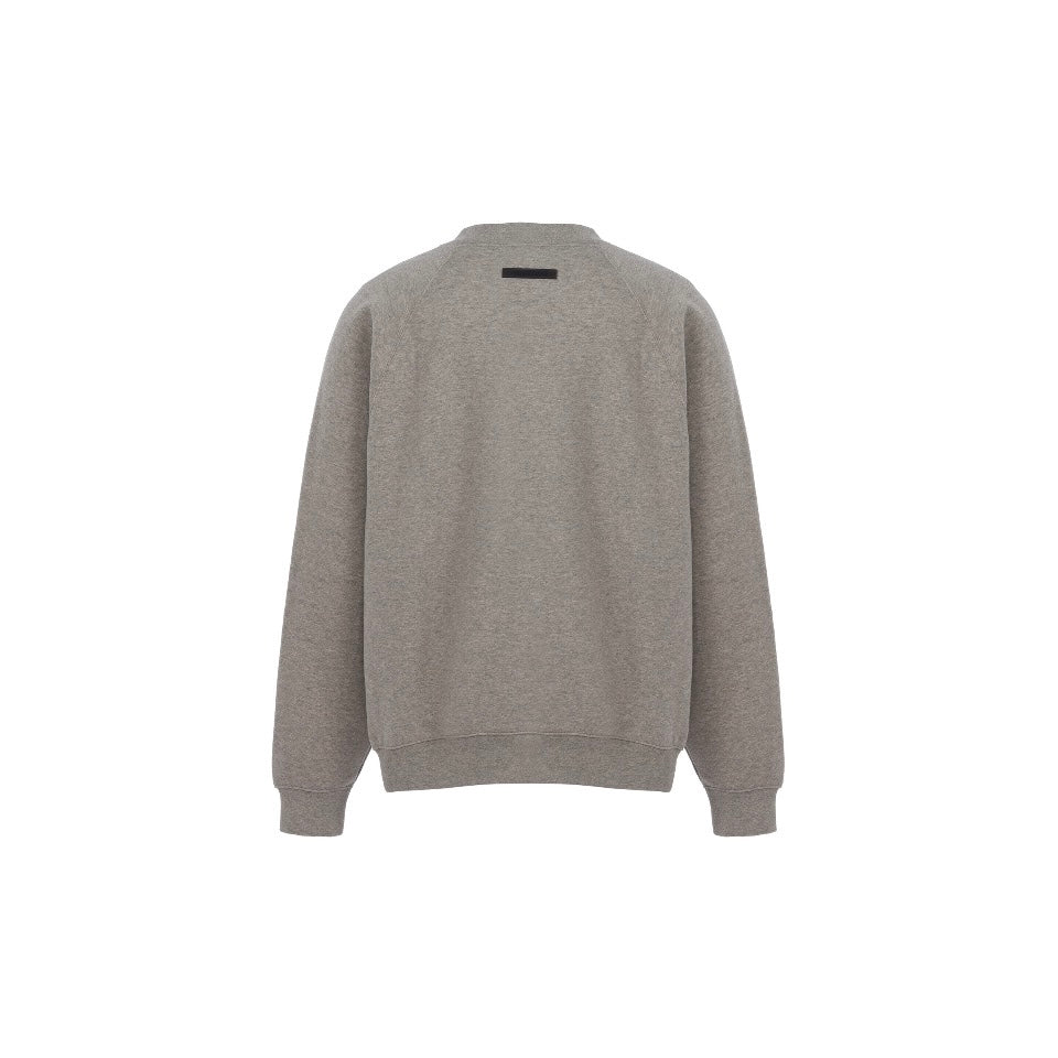 Fear of God Essentials Crewneck Reflective Chest Logo Grey