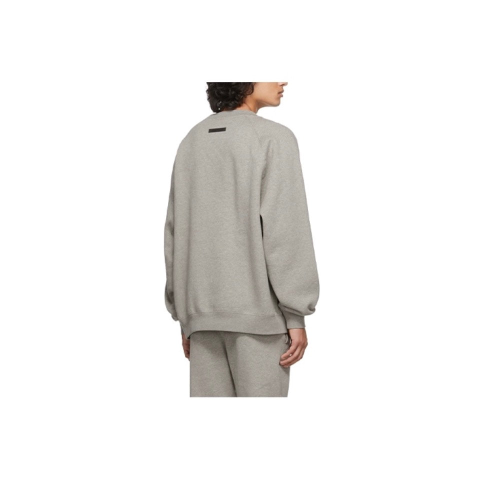 Fear of God Essentials Crewneck Reflective Chest Logo Grey