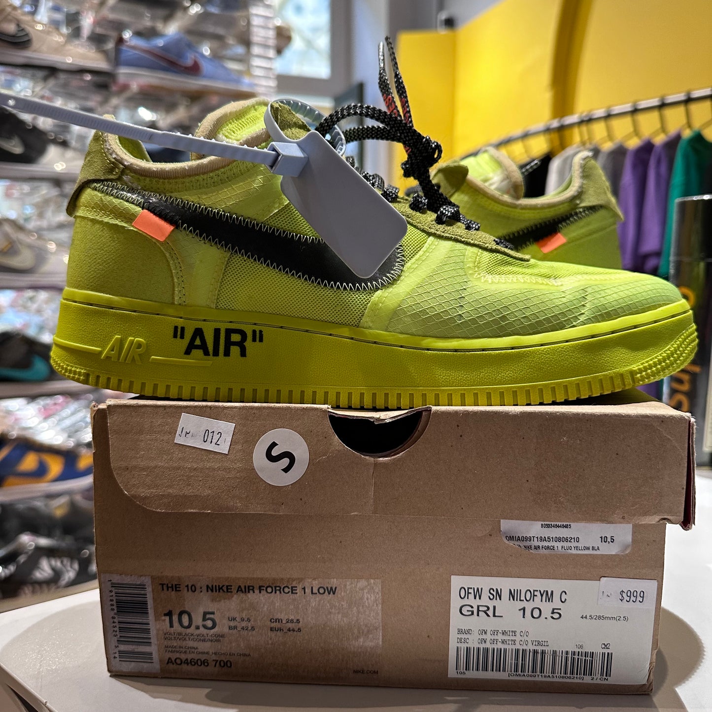 Nike Air Force 1 Low Off-White Volt Pre-owned