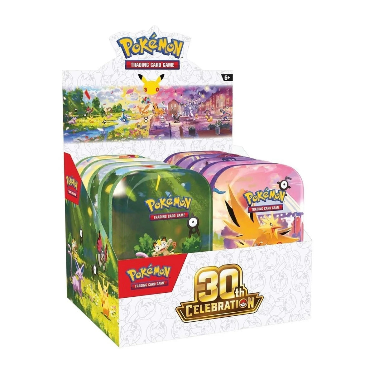 Pokemon TCG: 30th Celebration Mini Tin Display
