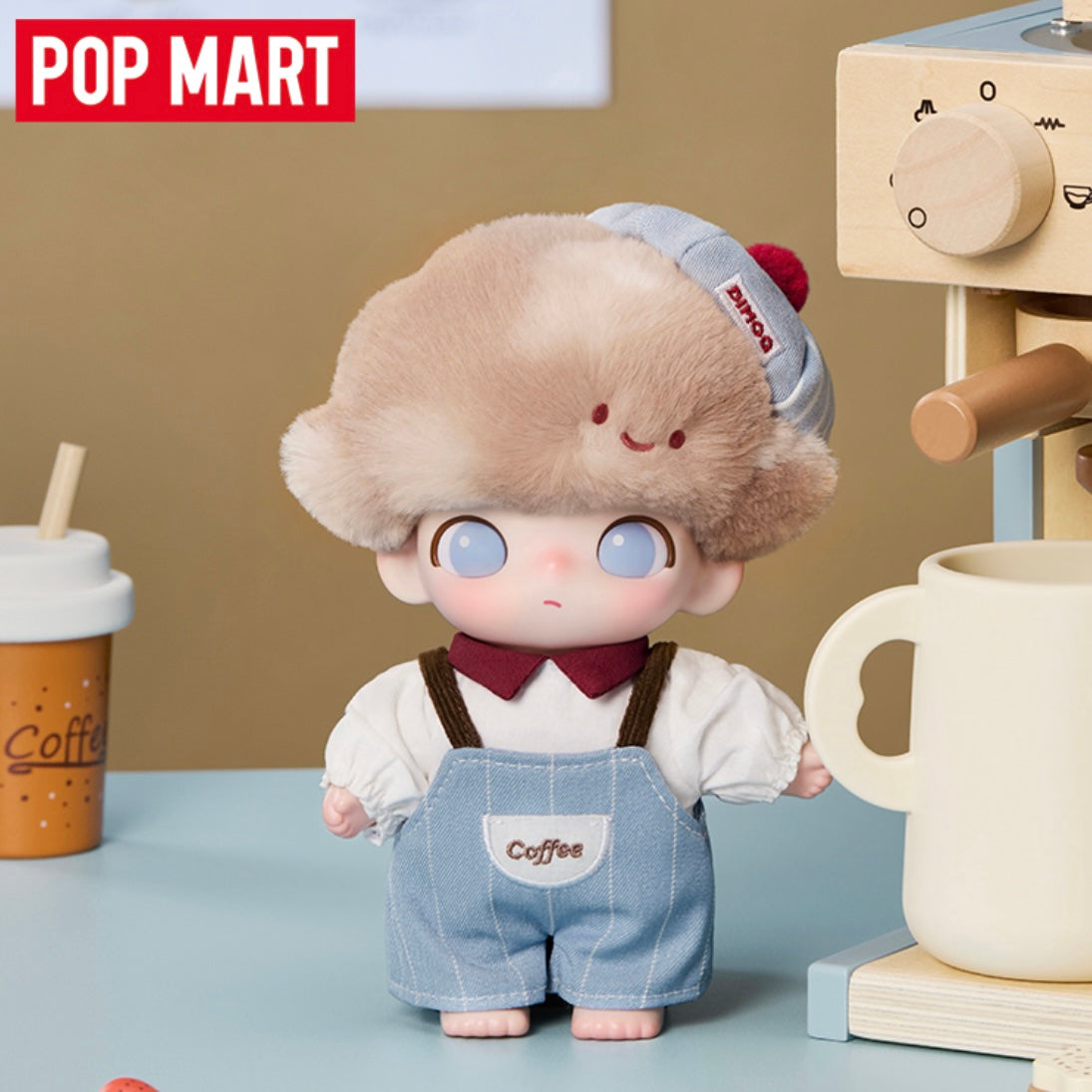 Pop Mart DIMOO Crush on Coffee Series Vinyl Plush Blister Pack
