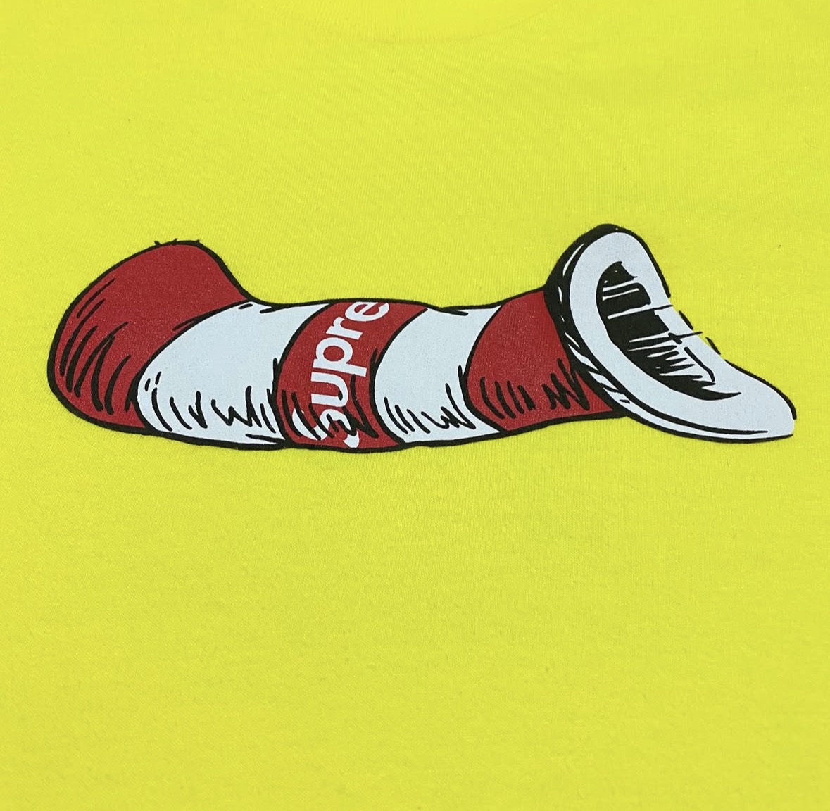 Supreme Cat in the Hat Tee Yellow (2018)