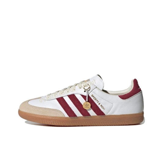 adidas Samba Sporty & Rich White Collegiate Burgundy