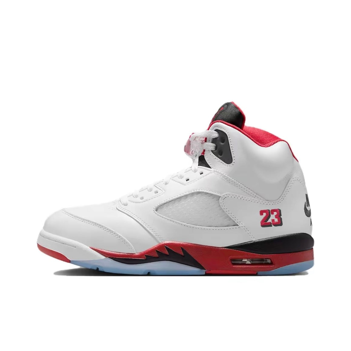 Jordan 5 Retro Fire Red Black Tongue (2025)
