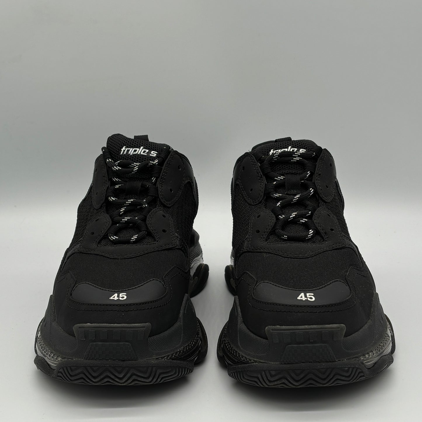 Balenciaga Triple S Clear Sole Black Pre-Owned EUR45