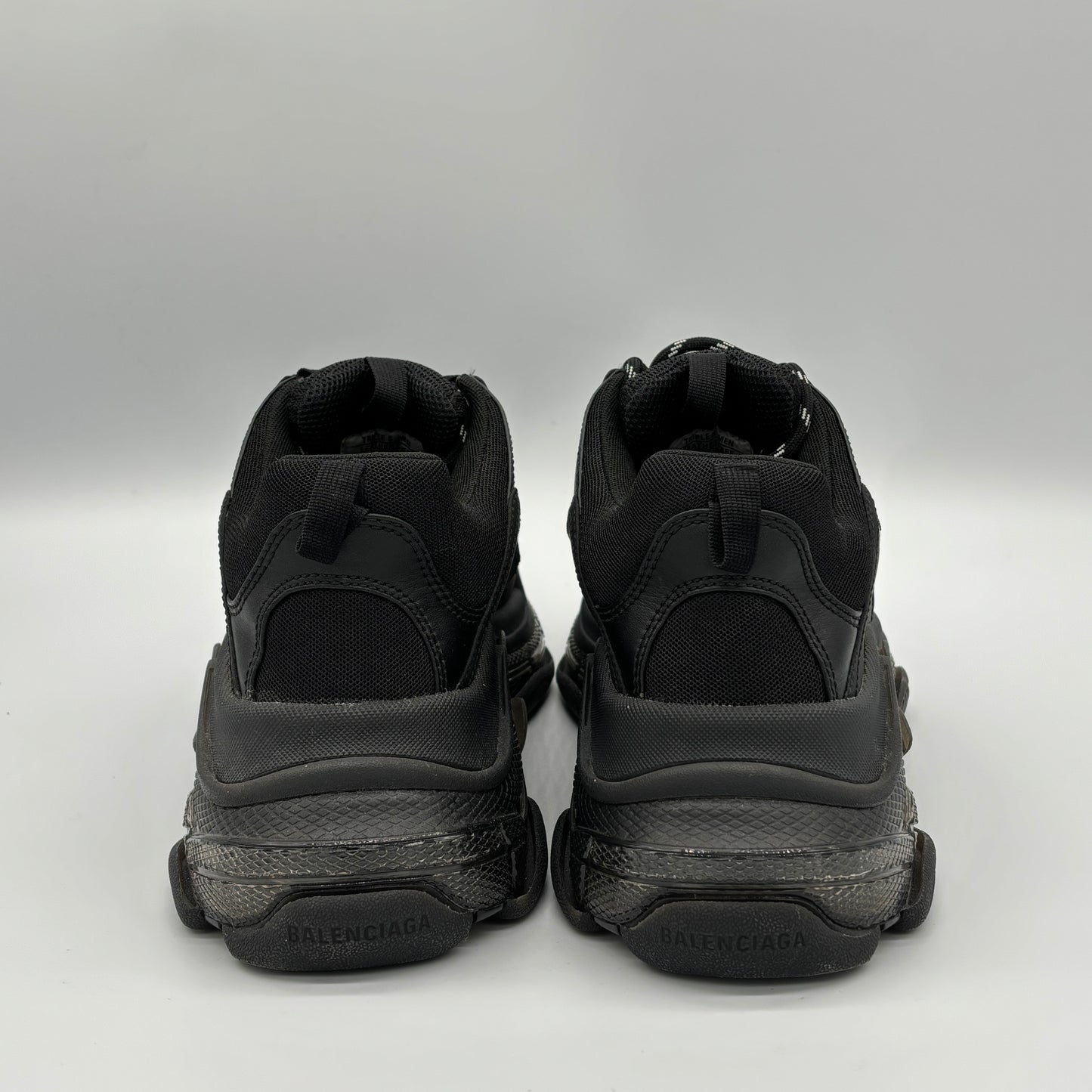 Balenciaga Triple S Clear Sole Black Pre-Owned EUR45