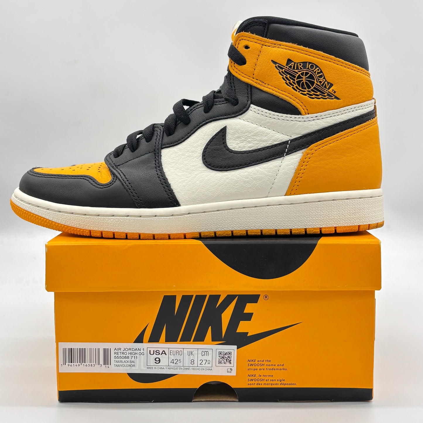 Jordan 1 Retro High OG Taxi Pre-Owned US 9