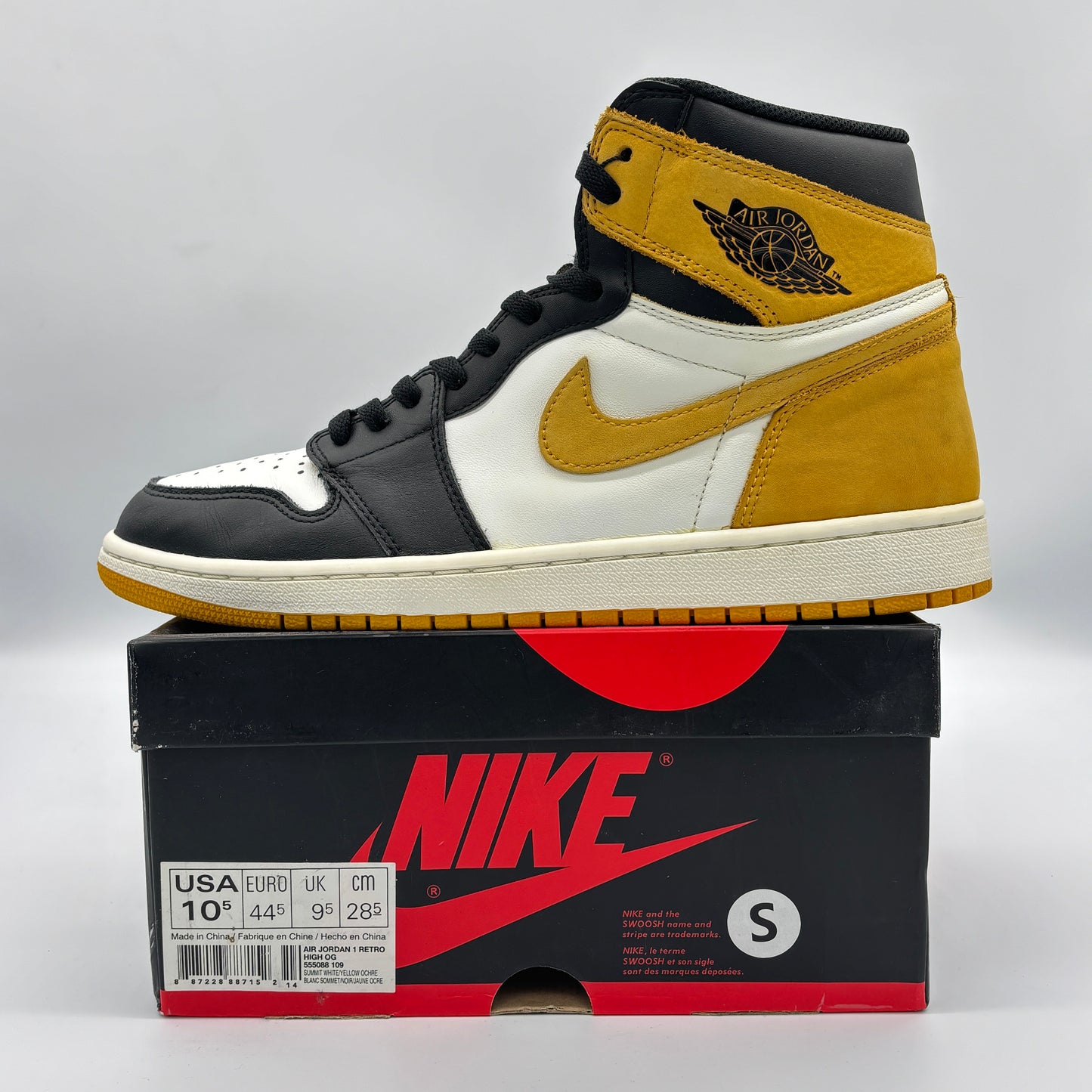 Jordan 1 Retro High Yellow Ochre Pre-owned US 10.5