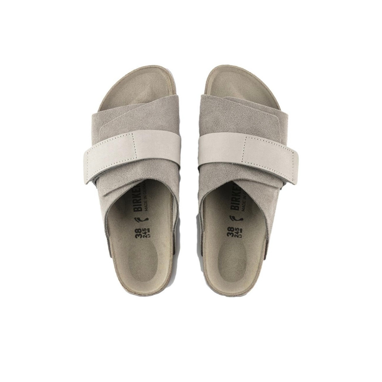 Birkenstock Kyoto Nubuck Suede Stone Coin