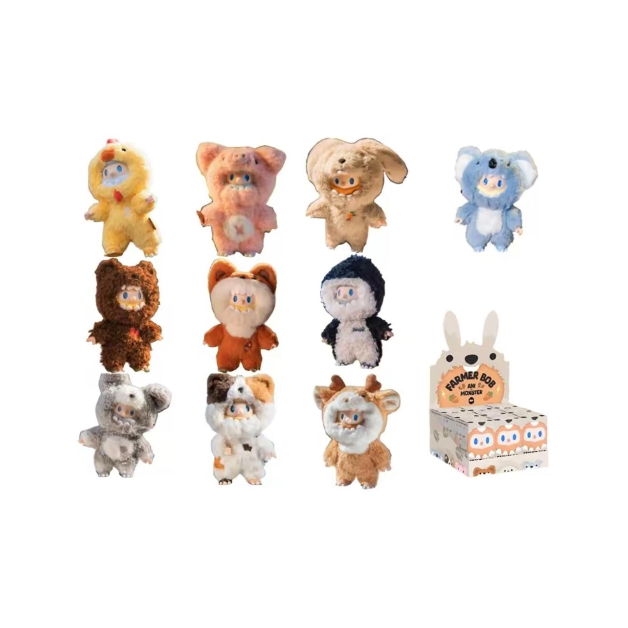 FINDING UNICORN FARMER BOB ANI-MONSTER Plush Blind Box (9 blind boxes)
