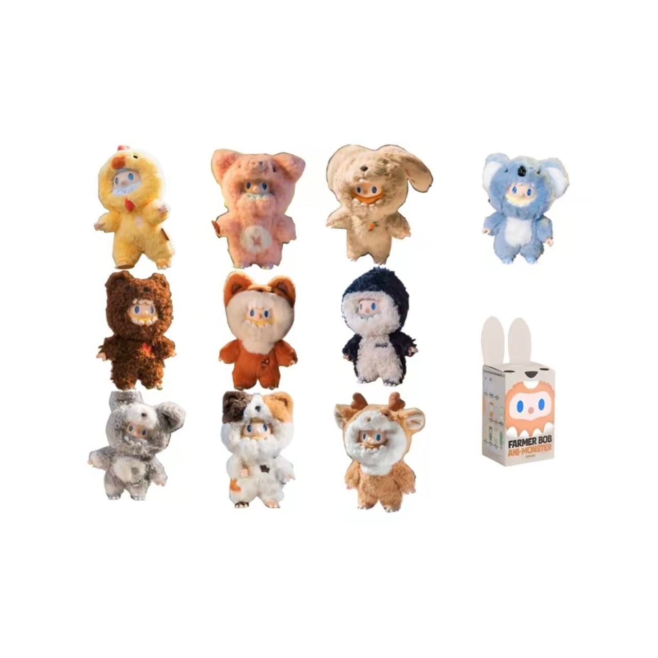 FINDING UNICORN FARMER BOB ANI-MONSTER Plush Blind Box (9 blind boxes)