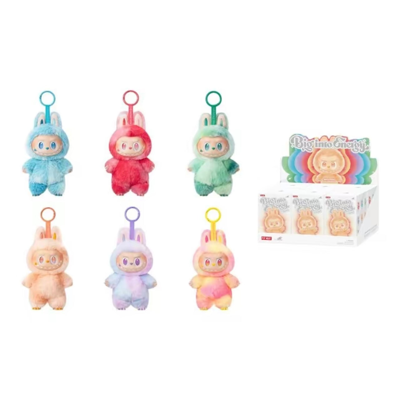 Pop Mart Labubu The Monsters Big into Energy Series Vinyl Plush Pendant Sealed Case (6 blind boxes)