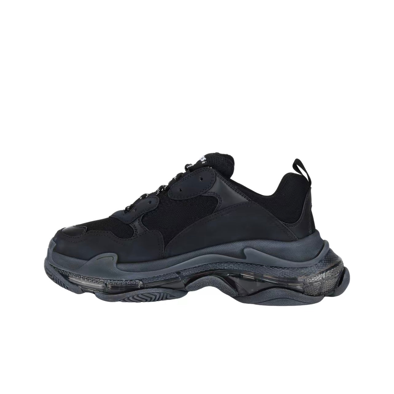 Balenciaga Triple S Clear Sole Black Pre-Owned EUR45