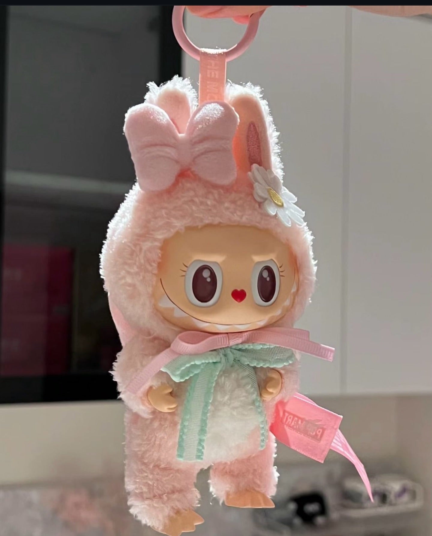 Pop Mart Labubu Mokoko Close to Sweet Vinyl Plush Doll Pendant Keychain