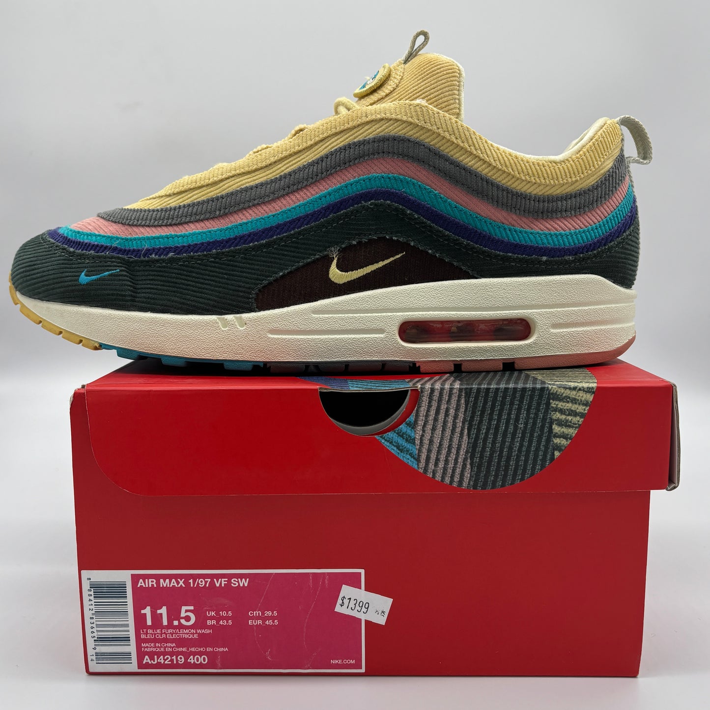 Nike Air Max 1/97 Sean Wotherspoon (Extra Lace Set Only) Pre-owned US11.5