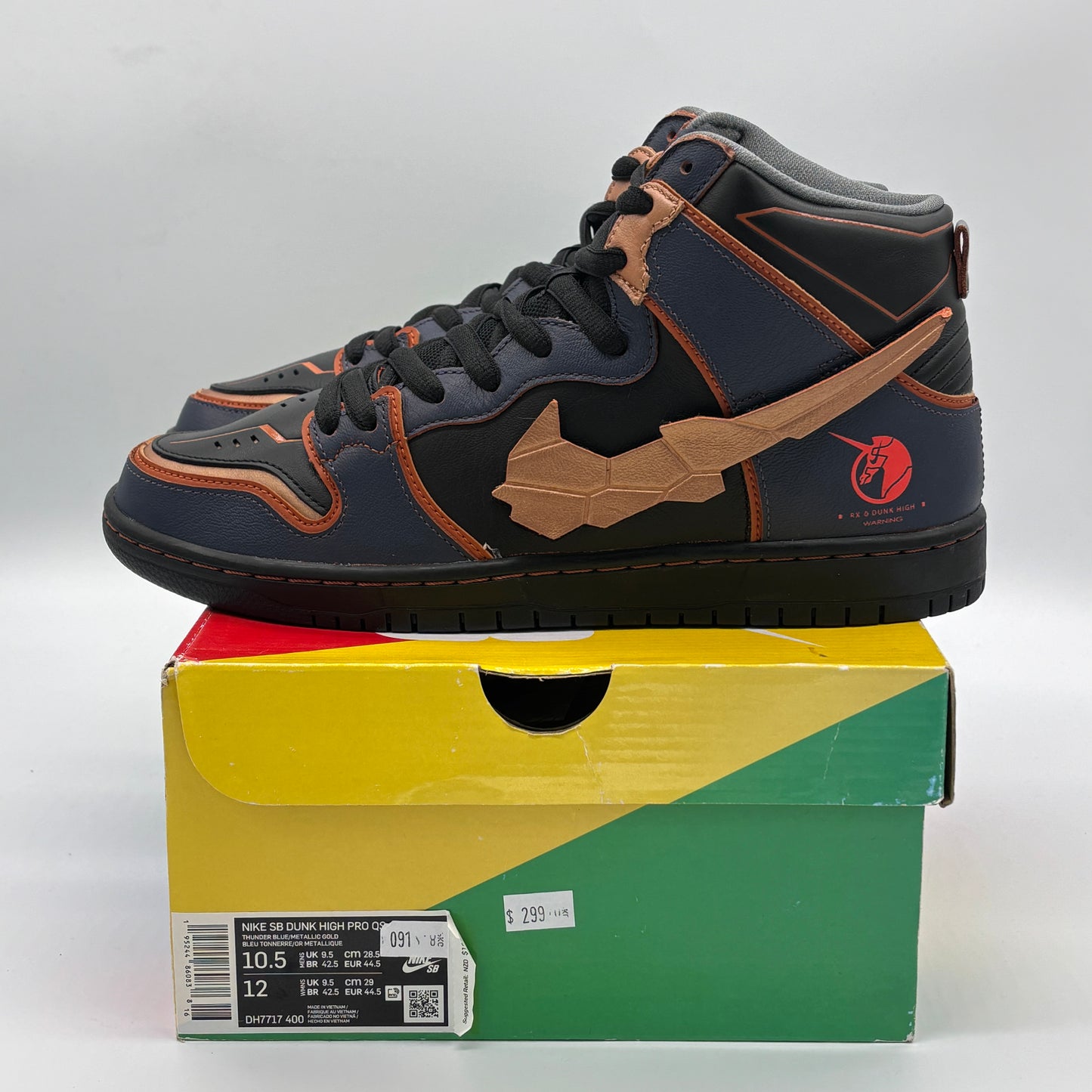 Nike SB Dunk High RX-0 Unicorn Gundam 02 Banshee US10.5 Pre-owned