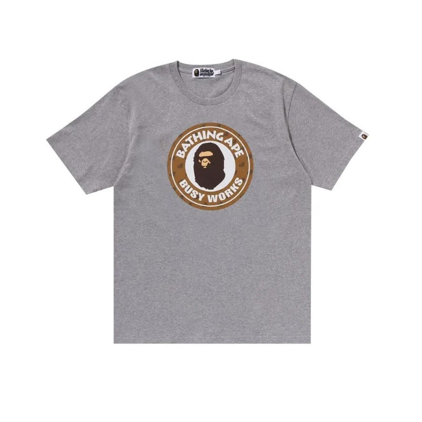 BAPE Cloud Head Monogram Busy Works Tee (Grey)