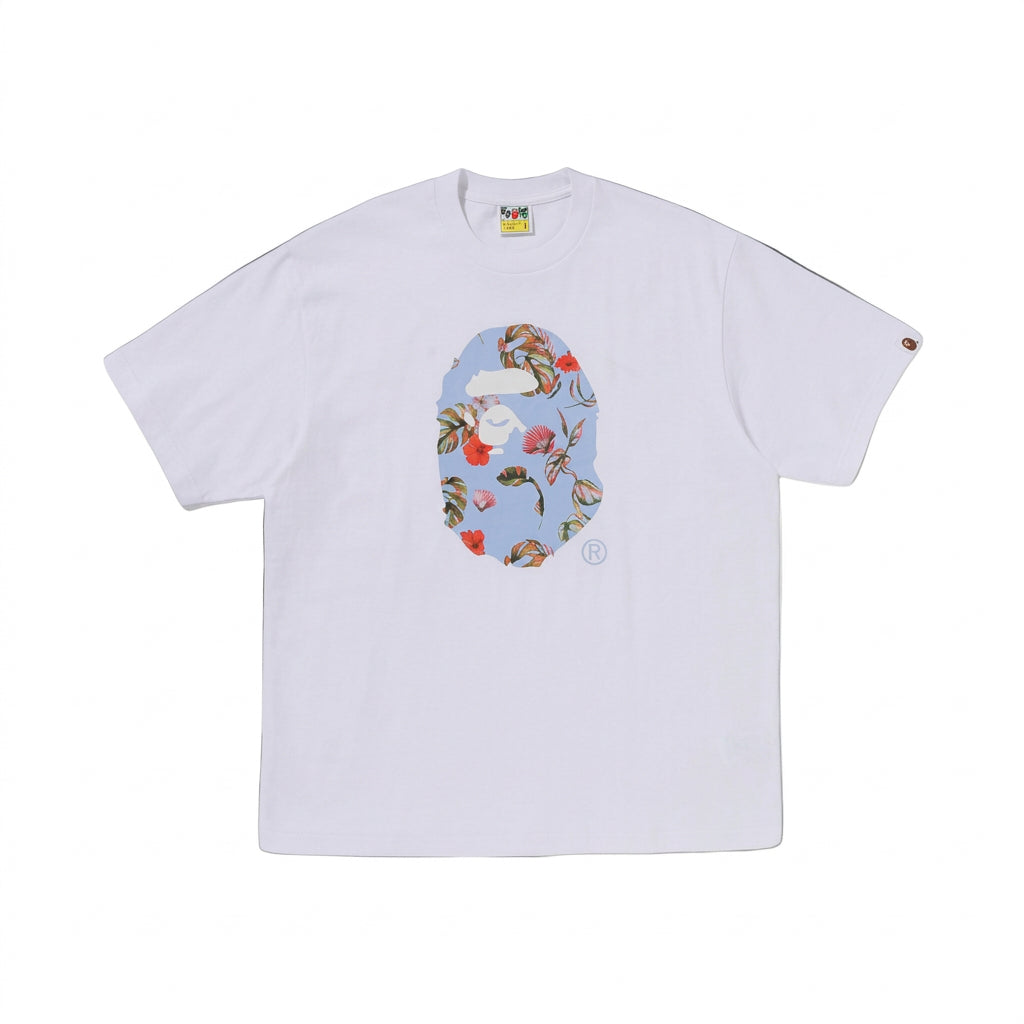 BAPE Vacation Pattern Ape Head Relaxed Fit Tee (SS25)