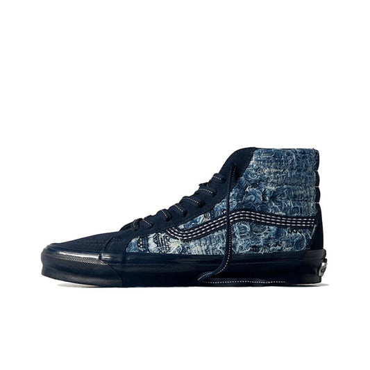 FDMTL x Vans OG Sk8-Hi LX 'Distressed Indigo' (2021)