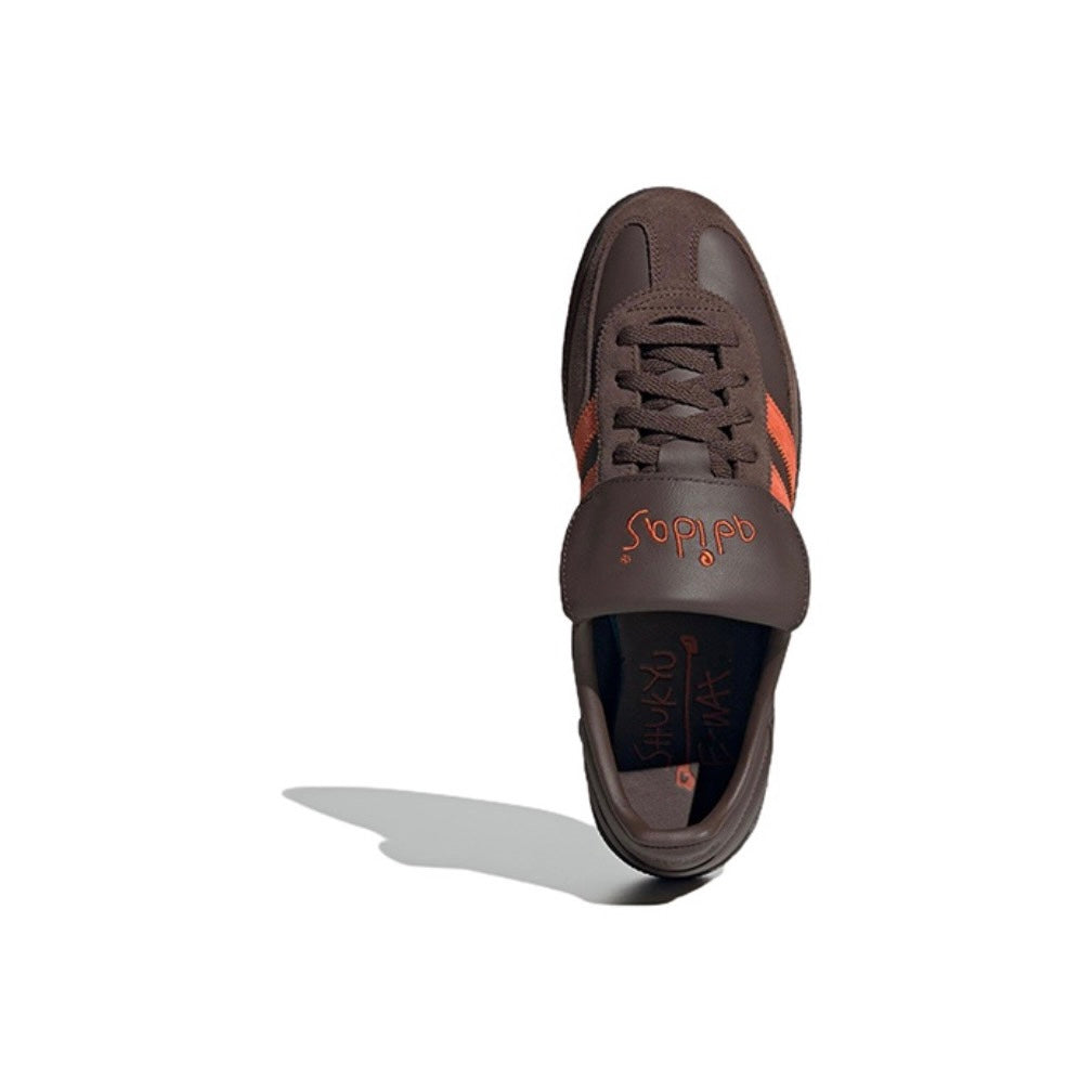 Adidas Originals x Shukyu x Ewax Handball Spezial Brown Collegiate Orange