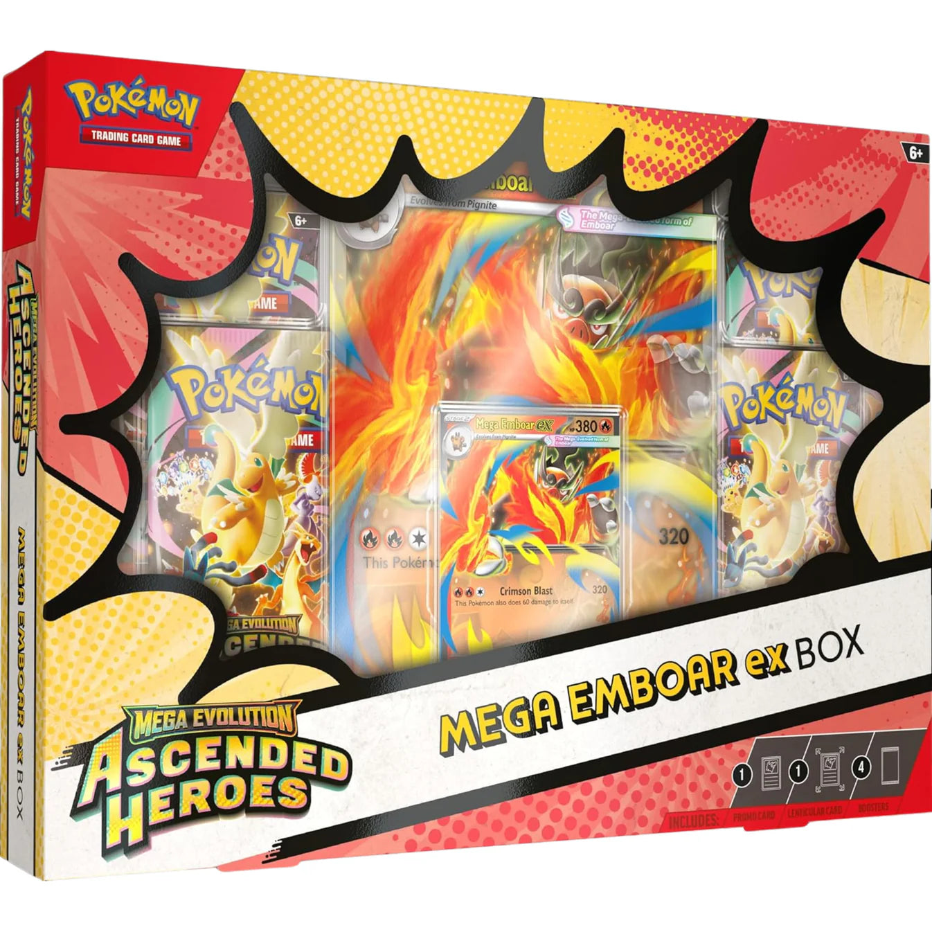 Pokemon TCG Mega Evolution Ascended Heroes Mega Emboar ex Box