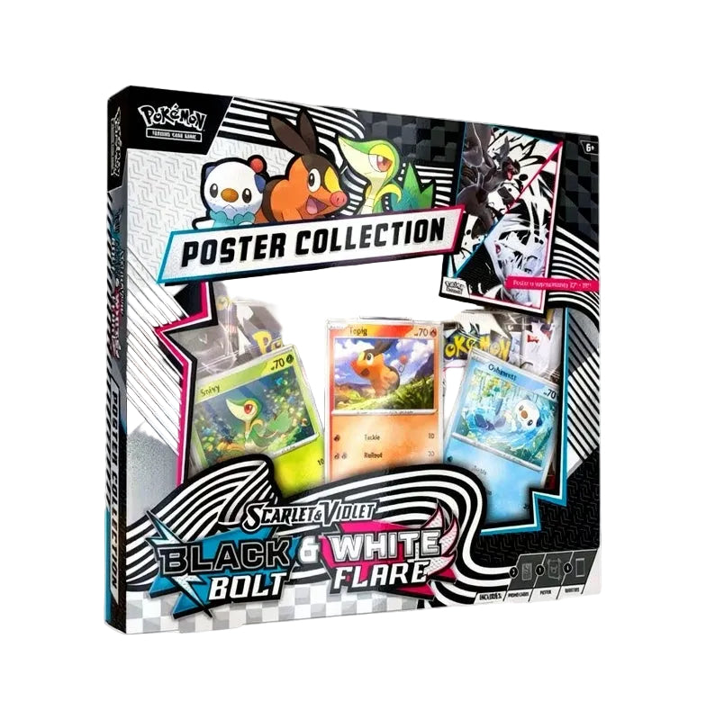 Pokemon TCG Scarlet & Violet Black Bolt White Flare Poster Collection