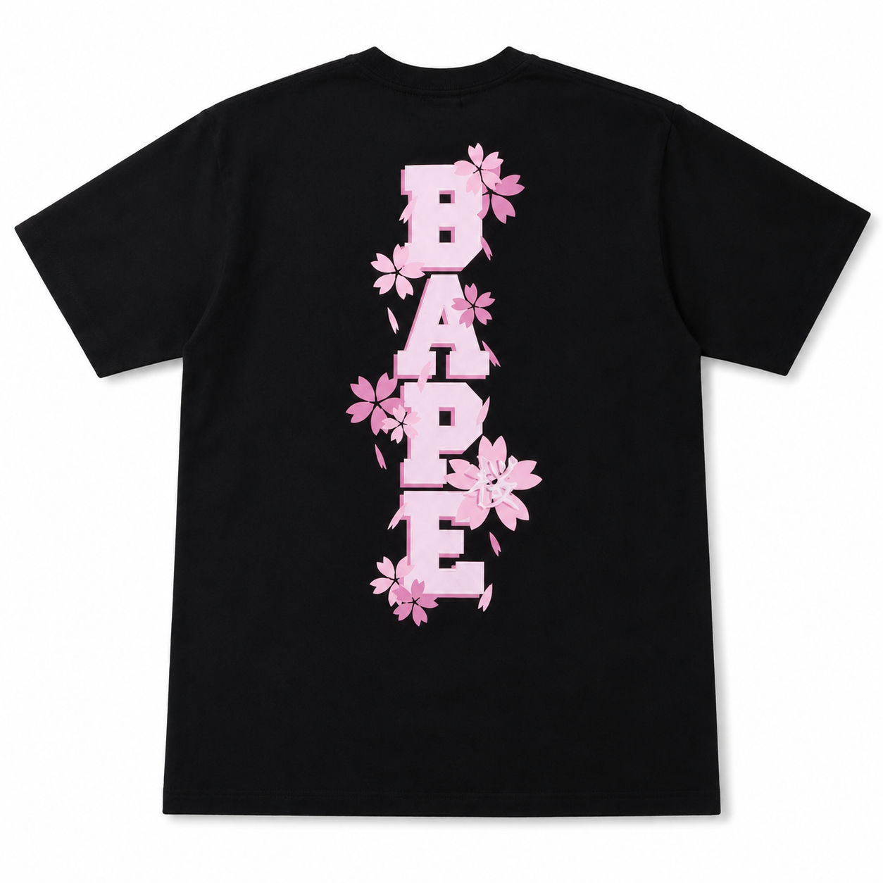 BAPE Sakura Photo Ape Head Tee Black