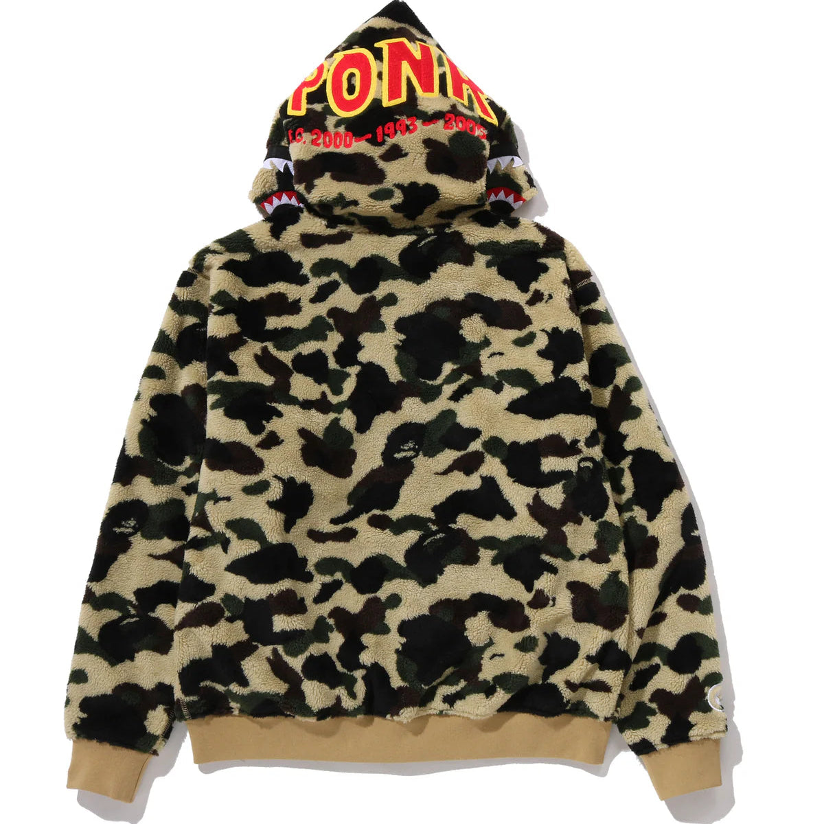 BAPE 1st Camo 2nd Shark Boa Hoodie Jacket