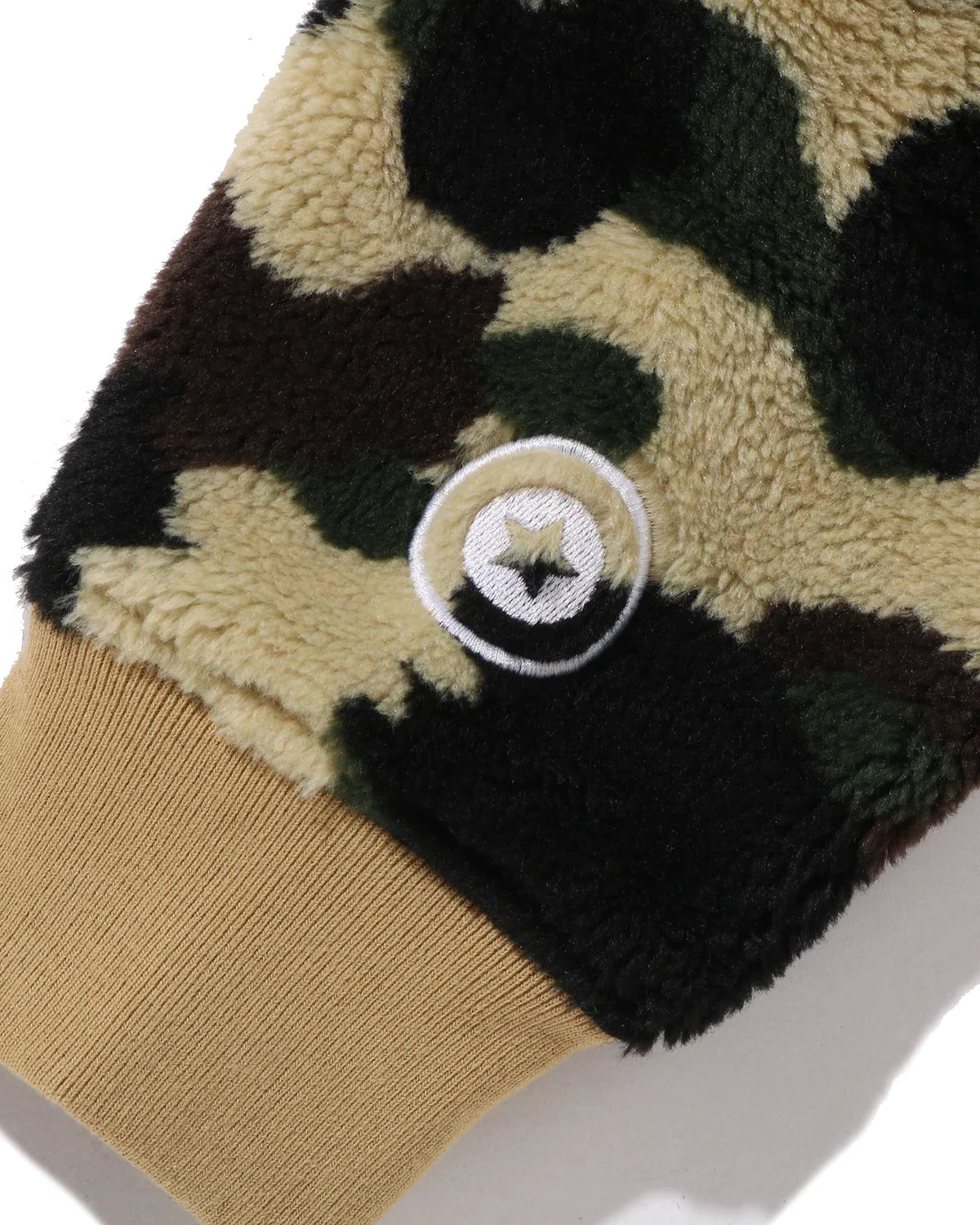BAPE 1st Camo 2nd Shark Boa Hoodie Jacket