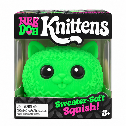 NeeDoh Knittens Squishy Fidget Toy Sweater-Soft Squish