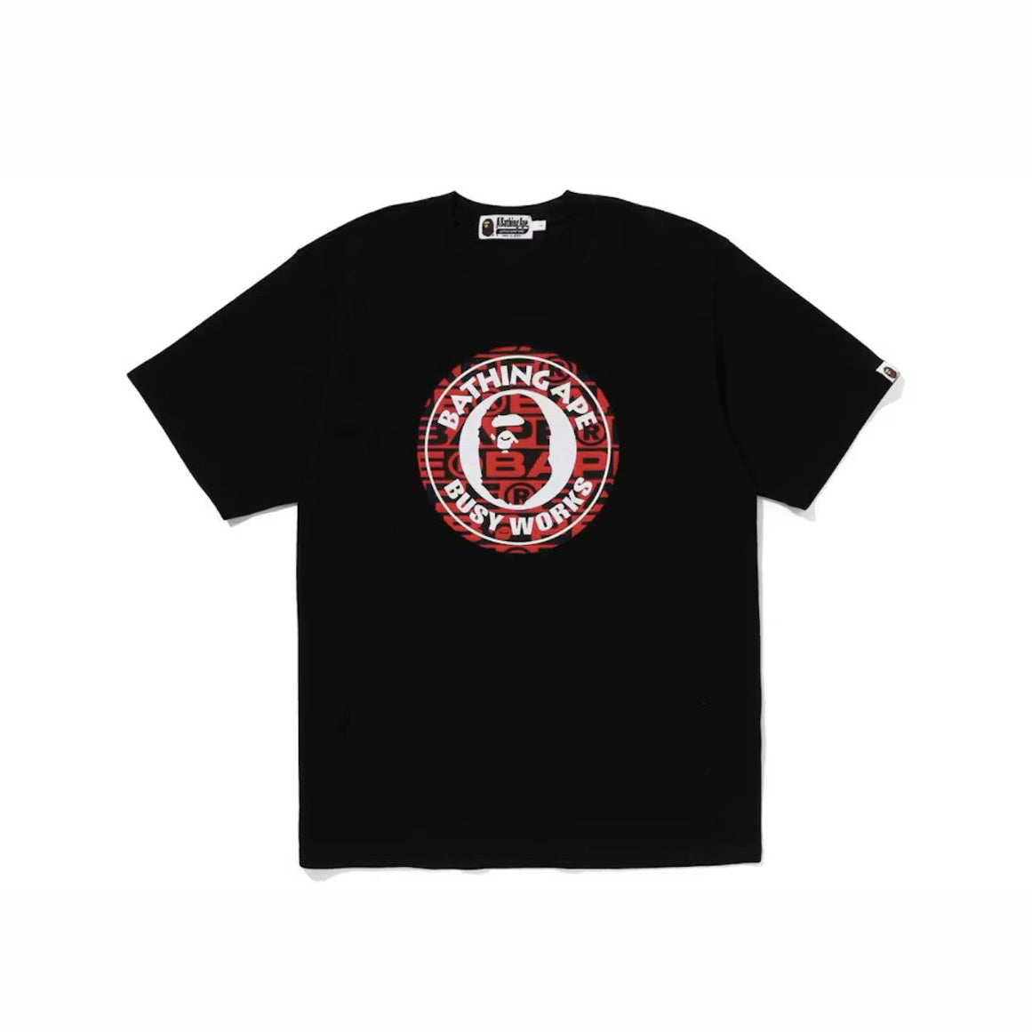 BAPE Lux Sport Pattern Busy Works Tee (Black/Red)