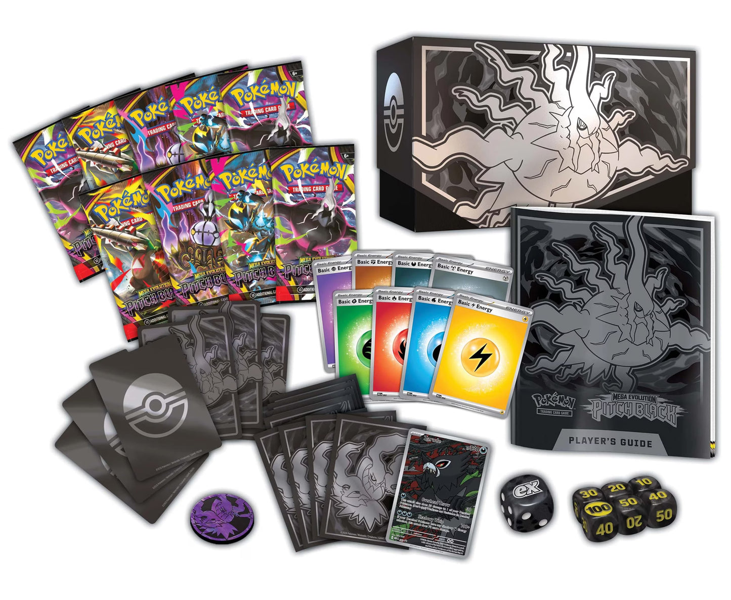 Pokemon TCG Mega Evolutions 5 Pitch Black Elite Trainer Box