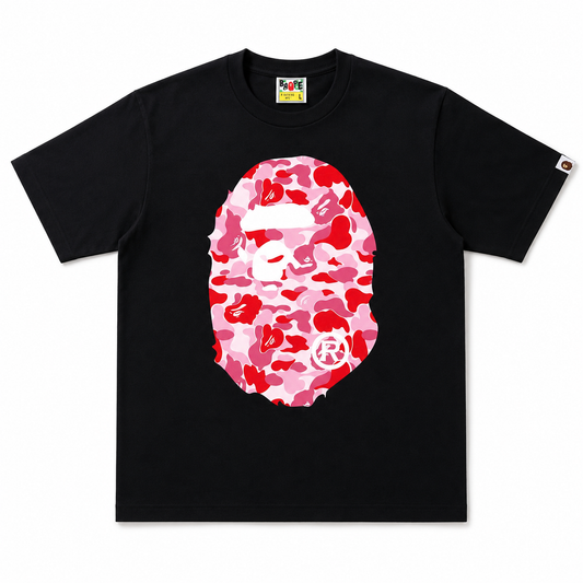 BAPE ABC Camo Big Ape Head Tee (WOMEN)  Black/Pink