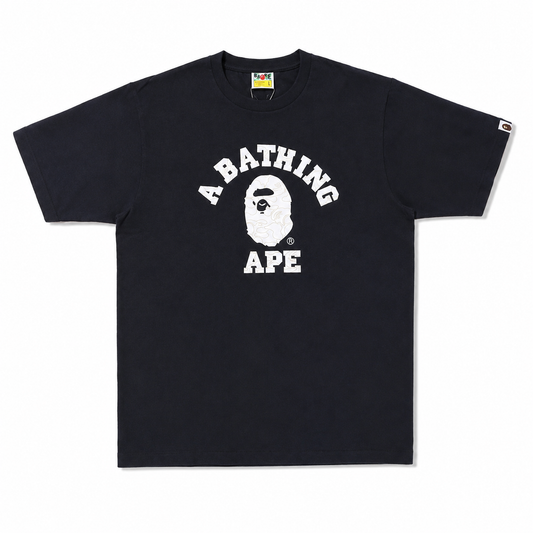 BAPE A Bathing Ape Logo Print Tee Black