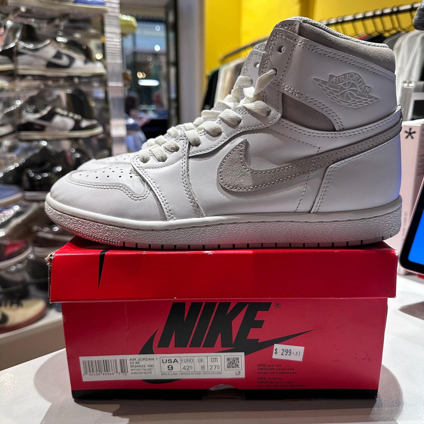 Jordan 1 Retro High 85 Neutral Grey Pre-owned US 9