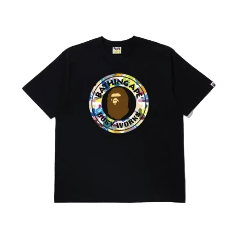 BAPE Multi Camo Busy Works Relaxed Fit Tee (Black)