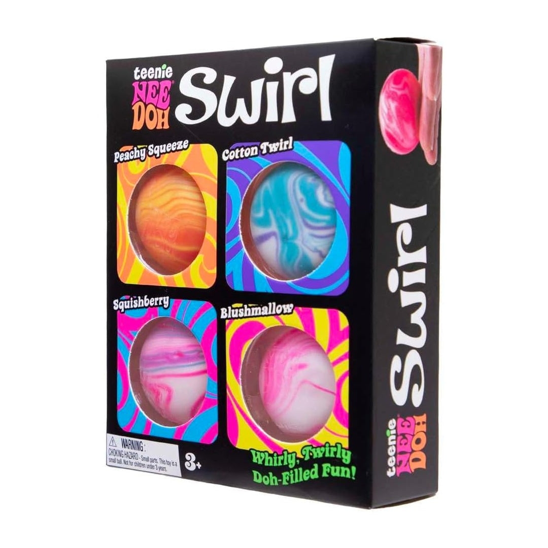 NeeDoh Swirl Teenie 4-Pack