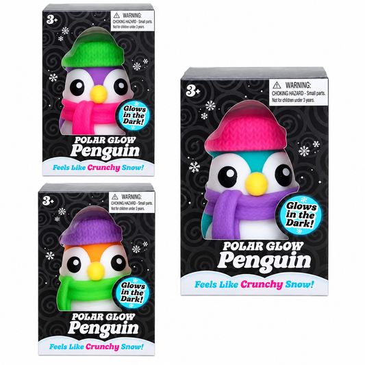 NeeDoh Polar Glow Penguin Squishy Fidget Toy