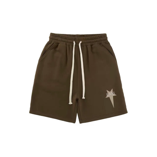 Rass Star Logo Shorts Wood